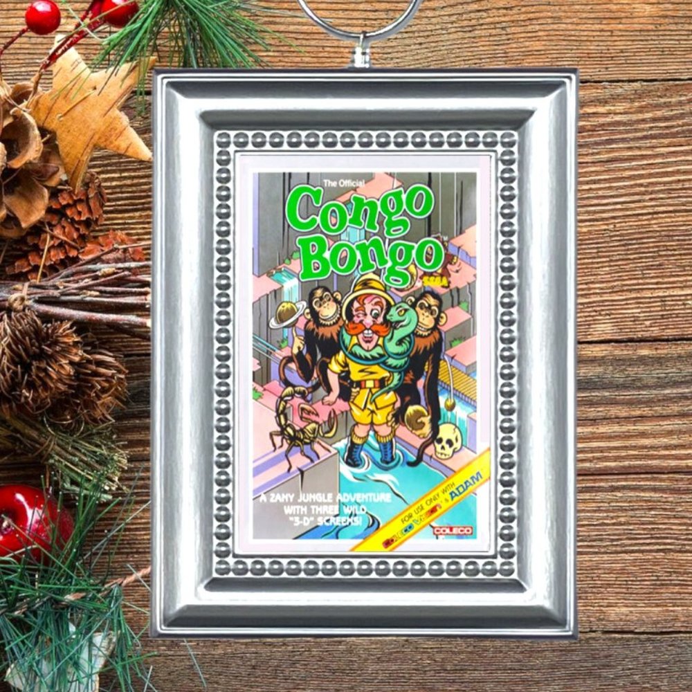 ColecoVision Congo Bongo Video Game Memorabilia Christmas Tree Ornament